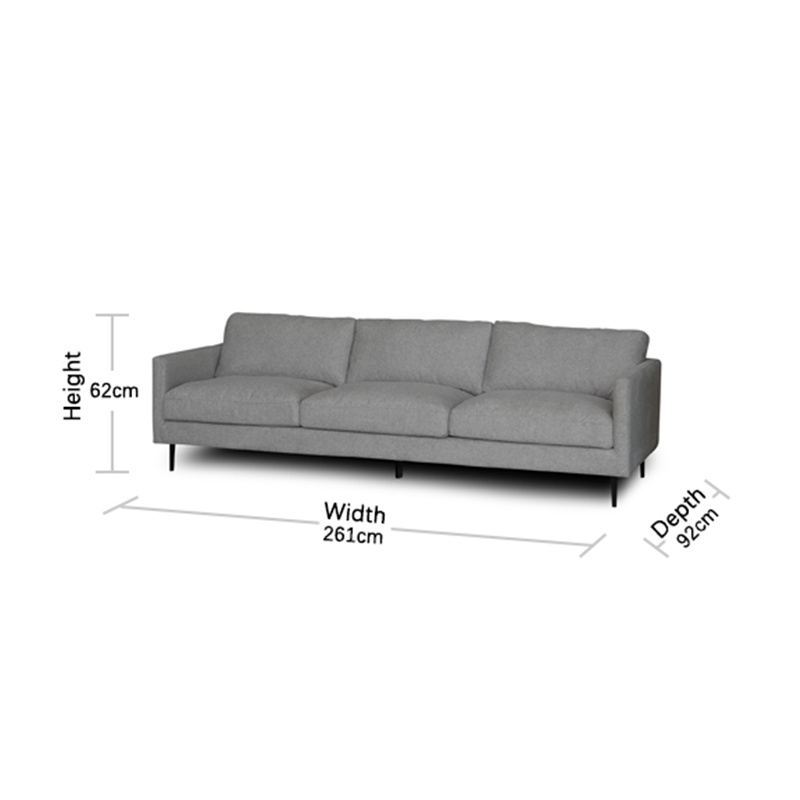 Easton Modular Sofa—3 Seat Sofa Sizes